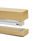 JAM Paper Colourful Staplers, Gold Stapler (337GO)-The bottom of the stapler is coated in rubber to prevent it from slipping when in use. Metal cartridge accepts standard size staples.