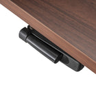 Ezywork Manual Extended Width Height Adjustable Standing Desk - 48" x 30" - Black Frame / Dark Walnut Table Top-Weight Capacity: 132 lbs
