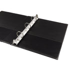 Avery Durable View Binder, 1" Sized Round Rings, 5-1/2" x 8-1/2" , Black, (17167)-PVC Free polypropylene, linen pattern