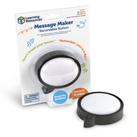 Learning Resources Message Recorder - Speech Bubble-Audio Affirmations: Let your kids know you're thinking about them when you record a daily joke, send them off with a sweet affirmation, or share an important reminder with this social-emotional learning toy!