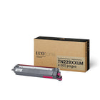 Ecotone Brother TN229XXLM Reman Toner Cartridge - Extra High Yield - Magenta-Extra high-yield capacity helps maximize productivity while reducing cartridge replacements