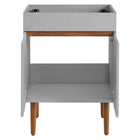 Modway Harvest 24" Bathroom Vanity Cabinet - Grey/Walnut-Assembly Required