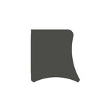 Manhattan Comfort Coney 19.68" Mid-Century Modern Nightstand - Grey-18.3" L x 19.68" W x 19.68" H