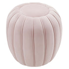 Modway Celebrate Channel Tufted Performance Velvet Ottoman - Pink-Sturdy Construction