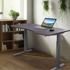 Motionwise M3 PRO Series Ergonomic Curve 30" x 60" Electric Sit-Stand Desk with Dual Motors - American Walnut-Smart, Customizable Comfort: Features a memory-enabled control panel with 4 programmable height presets, LED display, and a built-in USB port (5V/2.4A) to keep your devices powered