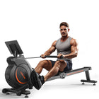 Yosuda 90 Magnetic Rowing Machine-Built-in device holder lets you watch videos or listen to music for an enjoyable workout