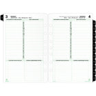 Day-Timer 2027 Daily Planner Refill Desk Size - 8-1/2" x 5-1/2" - English-Soft Day-Timer green borders make these refills properly business-like but pleasing to the eye