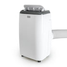 BLACK+DECKER 8,000 BTU SACC/CEC Portable Air Conditioner-SIMPLE & QUICK TO INSTALL - Just roll this portable air conditioner with 4 wheels into any room with a double hung or sliding window. Attach the included hose (4’ 11” long) & window adapter, & plug it in to an outlet using the 70.8 inch long power cord. When not in use, just unhook & store. Window kit includes foam seal, slider bracket, 5.9 inch diameter air exhaust hose, hose inlet and outlet, 2 locking screws and drain hose.