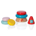 Manhattan Toy Stacker Rocket 7-Piece Magnetic Wooden Stack-North and South polarity