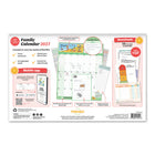 Pomango 2027 Family Calendar - August 2026 to December 2027 - English-Dimensions: 19" W x 15" H x 1/2" D(48 cm wide by 38 cm high by 1 cm thick), perfect to fit on your fridge