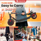 Gyrocopters Flash 6.0 Electric Scooter for Adults & Teens - Speed 30 kmph - Range 30 km - 350 W-Black-Stay informed with the interactive LED display that provides real-time updates on your speed, mode, and battery levels. For low-light conditions, the integrated bright LED headlights provide superior visibility, ensuring a safe ride from dawn until dusk