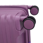 TUCCI Lussore 24" Hardside Check-in Luggage - Purple-Expandable Design – Extra packing capacity when needed. Adds extra packing space when you need it, perfect for bringing back souvenirs