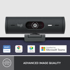 Logitech Brio 500 Full HD Webcam with Auto Light Correction - Auto-Framing - Graphite-Auto Light Correction (RightLight 4): RightLight 4 video lighting technology automatically adjusts to the lighting in your environment, so you can be seen clearly even in low light
