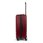 Swiss Mobility 3-Piece ABS Hardside Luggage Set - ABS - Red-Grab And Go: The AHB Collection has a comfortable handle on the top to easily remove the suitcase from baggage carousels or cars, 24" and 28" models have a handle on the side for heavier loads and rigid feet to add stability and protect the hard-shell