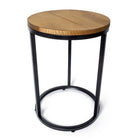 My Home My Living Rustic Wood and Metal Plant Stand 2-Piece Set - Brown-Weight capacity: 7 lbs for small size, 10 lbs for large size