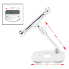 ShoppingAll Short Adjustable Tablet Stand - White-White colour