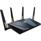 ASUS RT-BE88U BE7200 Wireless Dual-Band Multi-Gig Router - Black-Blazing-fast WiFi 7 tech boosts throughput up to 7200Mbps with Multi-Link Operation and 4096-QAM
