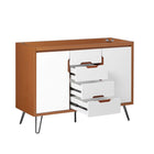 Modway Energize 48" Double Sink Compatible Bathroom Vanity Cabinet - Cherry/White-MDF and Particleboard Construction