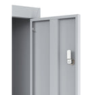 Ceha KDK Series 4-Tier Locker - Bank of 3 - Grey-9