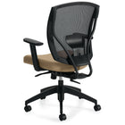 Offices to Go Ibex Synchro-Tilter Office Chair - Black-Multi-position tilt lock control locks the chair in place, or allows it to tilt freely, according to user preference