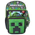 Bioworld 5-Piece Backpack Set - Minecraft-Officially Licensed: This Minecraft merchandise is 100% authentic, making it the perfect gift for fans and collectors!