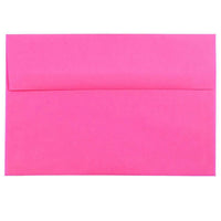 JAM Paper A8 Coloured Invitation Envelopes - 5.5 x 8.125 - Ultra Fuchsia Pink - 50 Pack-These envelopes are perfect to use for sending invitations, greeting cards, RSVP's, thank you cards, gifts for birthdays, graduations, holidays and more