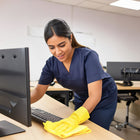 Globe Commercial Dusting Cloths - Yellow - 50 Pack-Cost-efficient cloth for demanding tasks
