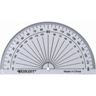 Westcott 4" Plastic Protractor - Clear-Geometrical Protractor
