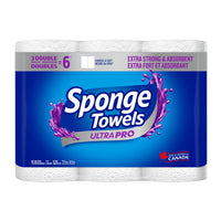 SpongeTowels Ultra PRO Paper Towels - Choose-A-Size - Double - 3 Pack-3 Pack