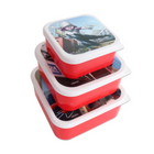 Danawares Marvel Spider-Man 3-Piece Square Lunch Box Set-BPA free plastic