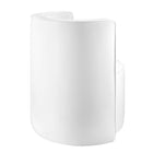 Modway Della Performance Velvet Fabric Swivel Chair - White-Non-Marking Foot Pads