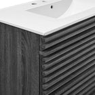 Modway Render 36" Wall-Mount Bathroom Vanity - Charcoal/White-8