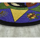 Joy Carpets Spirit of Truth Area Rug - 7'7" Round - Multicolour-SoftFlex Backing eliminates wrinkles and rugs lie flat