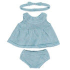 Miniland Clothes for 15" Dolls - Knitted Outfit Dress & Headband-Collection of clothes for 15 inch Dolls made with ECO recycled materials