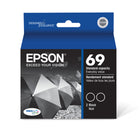 Epson 69 Ink Cartridges - Standard Capacity - Black - 2 Pack-Better quality than the lab