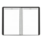 Brownline 2027 Daily Planner with Spiral binding - 8" x 5" - Black-Economical 1-colour printing