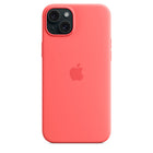 Apple Silicone Case with MagSafe for iPhone 15 Plus - Guava-Colour: Guava