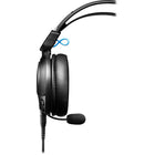 Audio-Technica ATH-GL3BK Closed-Back Wired Gaming Headset - Black -State-of-the-art, flexible (and detachable) boom microphone, with highly directional pickup, provides crystal-clear in-game voice communication