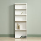 Sauder Beginnings 5-Shelf Bookcase, Soft White-Three adjustable shelves can hold up to 25 lbs each