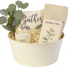 My Home My Living Round Tin Containers 3-Piece Set - 10.5"Dia. x 4.75"H - Cream-Combination of minimalist and contemporary look