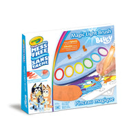Crayola Colour Wonder Bluey Magic Light Brush-Dive into creativity with a Magic Light Brush Unit, 6 vibrant Colour Wonder Paints, and 18 sheets of Bluey Colour Wonder colouring pages