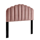 Modway Veronique Performance Velvet Full/Queen Headboard - Dusty Rose-Channel Tufted Headboard