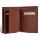 Champs Onyx Leather Vertical Wallet - Brown-4 slot pockets
