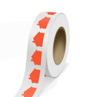 JAM Paper Standard Label Rolls - House Shaped - 1 7/8 x 2 7/8 - Neon Red - 125 Labels/Roll-Colour: Neon Red | Make your mail stand out with colourful shipping address labels.