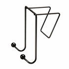 Fellowes Wire Partition Additions Double Coat Hook - Black-Holds coats, sweaters, umbrellas and more
