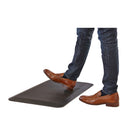 Safco Movable Anti-Fatigue Mat - 20"W x 30"D x 1"H - Black-Ramped edge