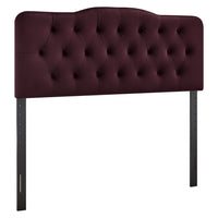 Modway Annabel Stain-Resistant Performance Velvet Full Headboard - Mulberry-Stain-Resistant Performance Velvet