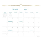 AT-A-GLANCE 2027 Signature Monthly Wall Calendar - 11-7/8" H x 14-7/8" W - Bilingual-Page size: 11-7/8" H x 14-7/8" W