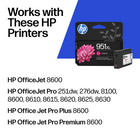 HP 951XL Magenta High Yield Original Ink Cartridge (CN047AN)-Cartridge yield (approx.): 1,500 pages