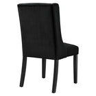 Modway Baronet Performance Velvet Dining Chairs - Black - 2 Pack-Assembly Required
